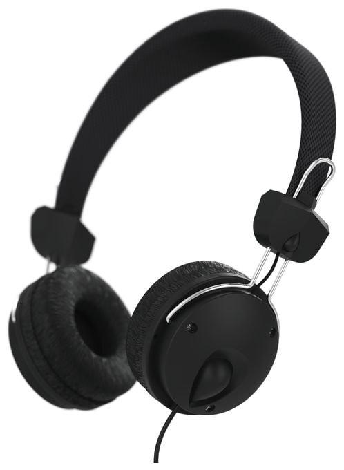 Ohraufliegender Kopfhörer Kabelgebunden  184016 Fun4Phone (Schwarz) 