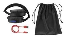 Ohraufliegender Bluetooth Kopfhörer kabelgebunden&kabellos 23 h Laufzeit USB Typ-C  184160 Spirit Focused (Schwarz, Blau) 