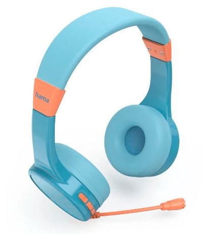 Ohraufliegender Bluetooth Kopfhörer kabellos 48 h Laufzeit USB Typ-C  184182 Teens Guard II (Blau, Orange) 
