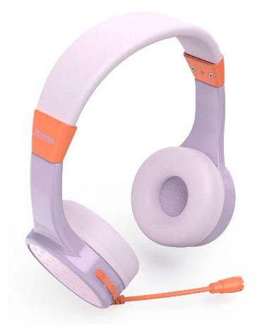 Ohraufliegender Bluetooth Kopfhörer kabellos 48 h Laufzeit USB Typ-C  184183 Teens Guard II (Orange, Violett) 