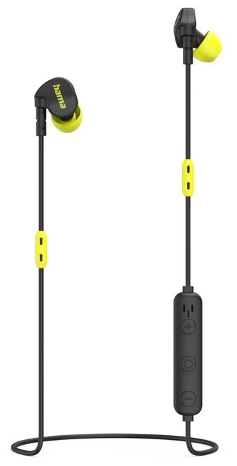 In-Ear Bluetooth Kopfhörer kabellos 6 h Laufzeit  184187 Freedom Athletics II (Schwarz, Gelb) 