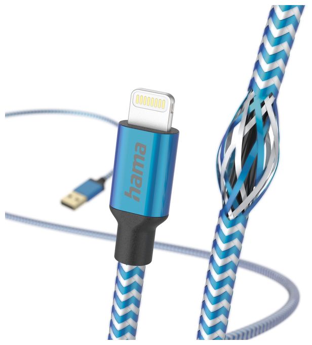 Stecker Lightning auf USB A 1,5 m  201553 Reflective (Blau) 