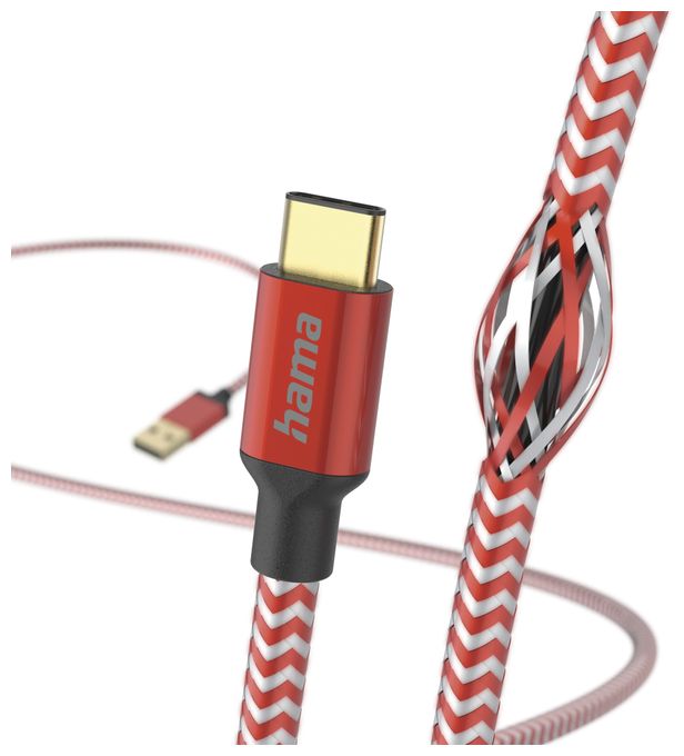 0,48 Gbit/s Stecker USB A auf USB C 1,5 m  201559 Reflective (Rot) 