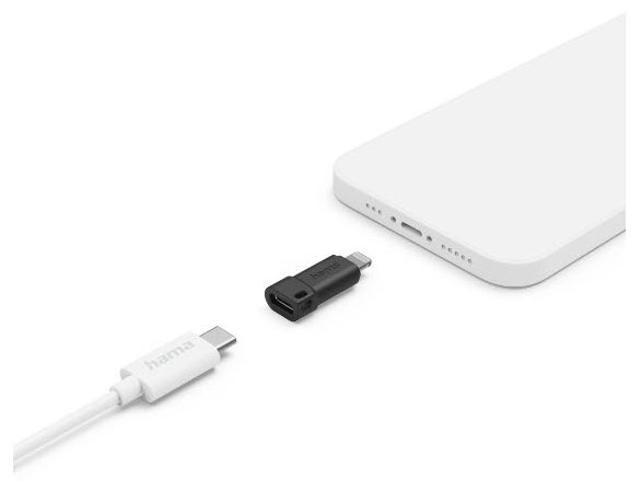 Stecker Lightning auf USB C Buchse  201734 (Schwarz) 