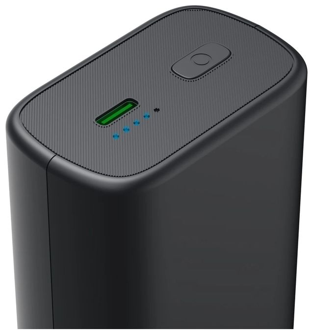 10000 mAh Powerbank USB Typ-C  201768 Watch (Schwarz, Grau) 