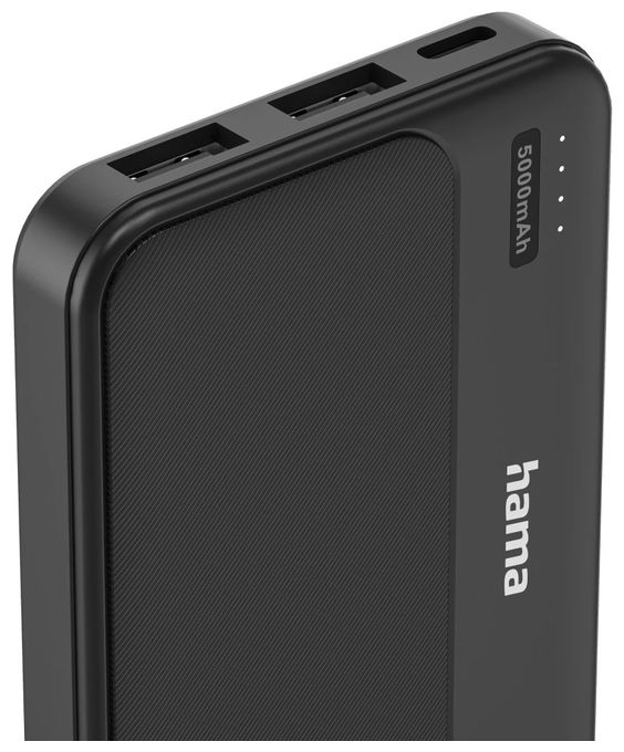 5000 mAh Powerbank USB Typ-C  201769 Pocket 5 (Anthrazit) 
