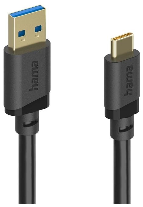 5 Gbit/s Stecker USB A auf USB C 0,25 m  202004 (Schwarz) 