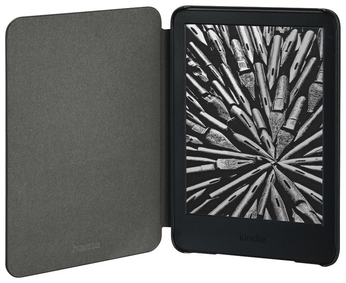 Folio aus Kunststoff für Amazon Kindle 5 (11th Gen. 2022) Schmutzabweisend, Staubresistent, Kratzresistent (Schwarz) 217241 Fold 