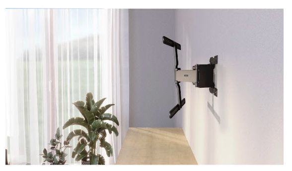 Wand Halterung 60° bis 2,29 m (90") 50 kg neigbar 220851 Ultraslim 