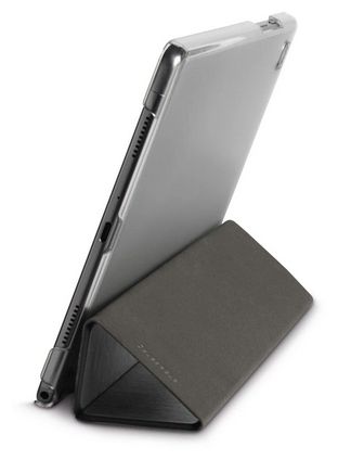Folio aus Kunststoff für Samsung Galaxy Tab A9+ bis 27,9 cm (11") Schmutzabweisend, Staubresistent, Kratzresistent mit Magnetverschluss (Schwarz) 222010 Fold Clear 