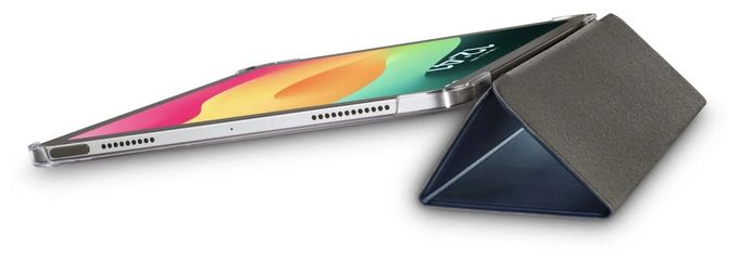Folio aus Kunststoff für Apple iPad Pro 11" (2024) bis 27,9 cm (11") Schmutzabweisend, Staubresistent, Kratzresistent mit Magnetverschluss (Blau, Transparent) 222084 Fold Clear 