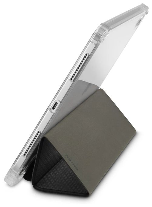 Folio für Apple iPad Air 11" (2024) bis 27,9 cm (11") Fallbeständigkeit, Staubresistent, Kratzresistent, Schockresistent mit Magnetverschluss (Schwarz, Transparent) 222099 Extreme Protect 