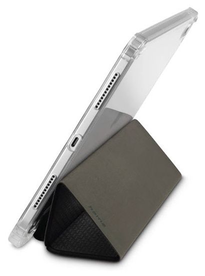 Folio für Apple iPad Air 13" (2024) bis 33 cm (13") Abnutzungsresistent, Fallbeständigkeit, Kratzresistent, Splitterfrei, Schockresistent (Schwarz, Transparent) 227011 Extreme Protect 