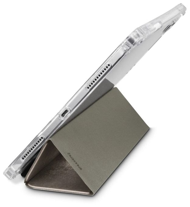 Folio aus Mikrofaser, Samt für Apple iPad Pro 13" (2024) bis 33 cm (13") Stoßfest, Fallbeständigkeit, Kratzresistent, Schockresistent mit Magnetverschluss (Sand, Transparent) 227027 Extreme Protect 