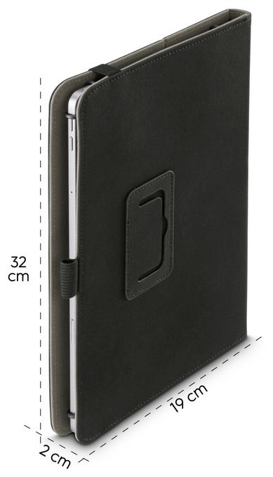 Folio aus Kunststoff für Jede Marke bis 27,9 cm (11") Kratzresistent mit Elastikband (Schwarz) 227070 Velvet 