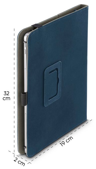 Folio aus Kunststoff für Jede Marke bis 27,9 cm (11") Kratzresistent mit Elastikband (Blau) 227071 Velvet 