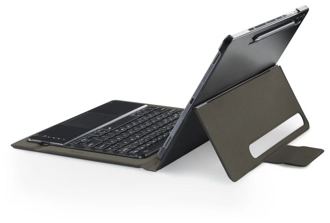Folio aus Kunststoff für Samsung Galaxy Tab S11 11" bis 27,9 cm (11") Schmutzabweisend, Staubresistent, Kratzresistent mit Magnetverschluss (Schwarz) 231030 Premium 