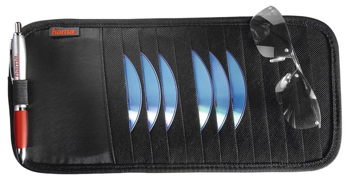 Automotive Sun Visor Case, 12 CDs 