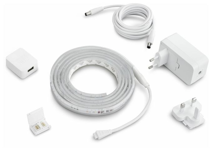 LED Universalstreifenleuchte 2000 mm DC Hue Bridge Bundle White & Color Ambiance + Hue Bridge 