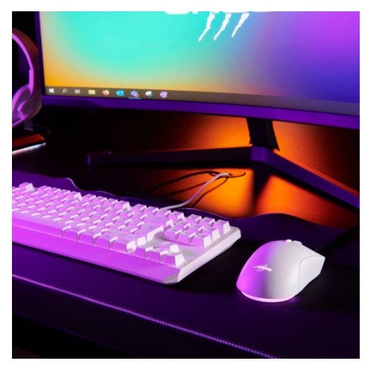 RGB-LED Gaming Tastatur USB  uRage Exodus 220 TKL (Weiß) 