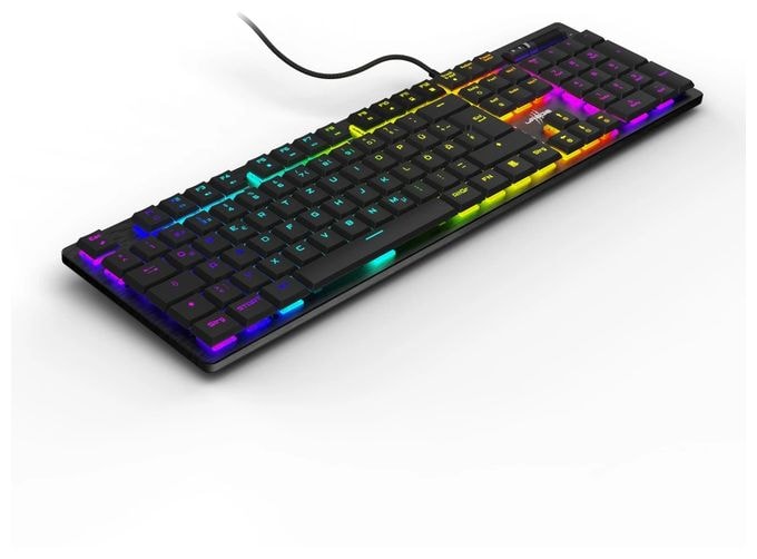 RGB-LED Gaming Tastatur USB  uRage Exodus 910 Low Profile (Schwarz) 