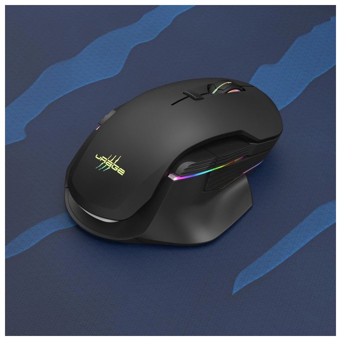 Mauspad  uRage Lethality 350 Speed (Schwarz, Blau) 