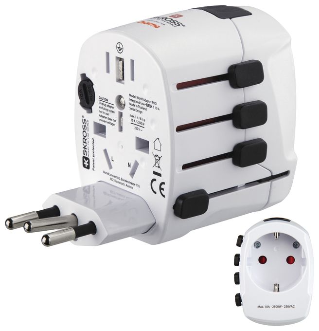 World Travel Pro Reiseadapter für bis zu 150 Länder 