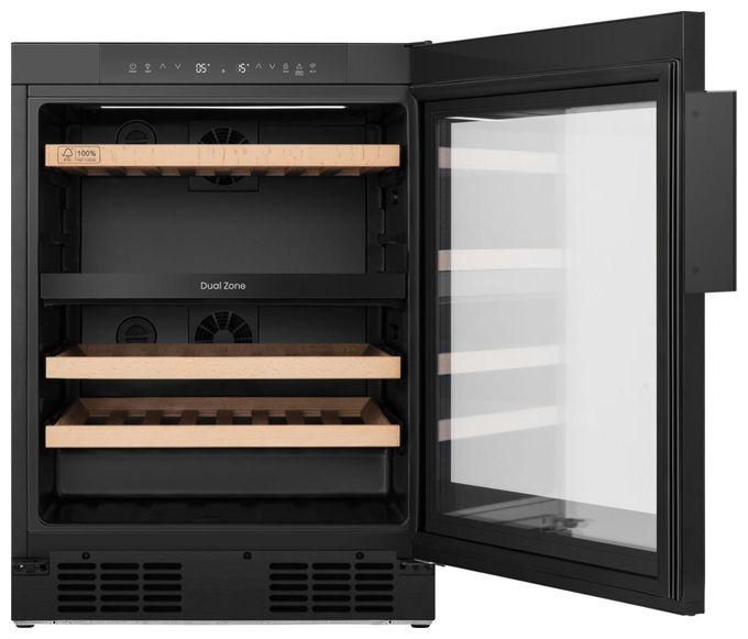 Freistehend weinkeller, Schwarz, 128 l 