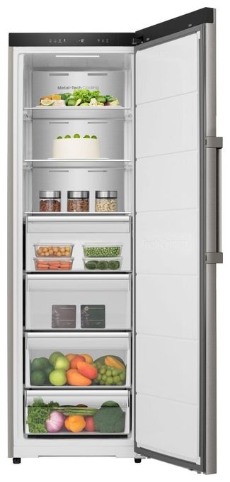 312 l Gefrierschrank 166 kWh Jahr NoFrost  FU310K3AIC (Grau, Edelstahl) 