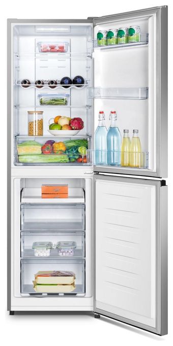 171 l / 85 l Kühl-Gefrierkombi freistehend NoFrost 184 kWh Jahr  RB327N4ADD (Grau, Silber) 