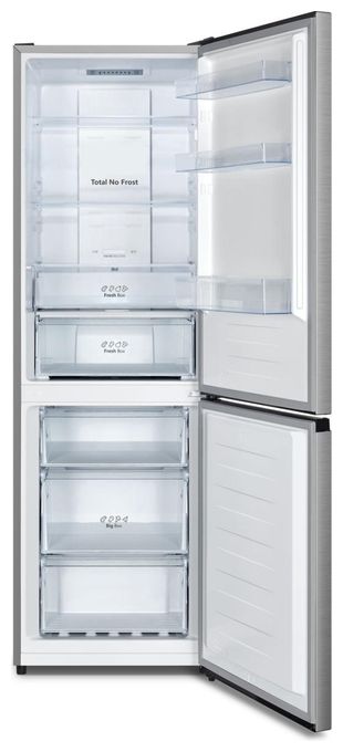 147 l / 97 l Kühl-Gefrierkombi freistehend NoFrost 108 kWh Jahr  RB3N300NECA (Grau, Edelstahl) 