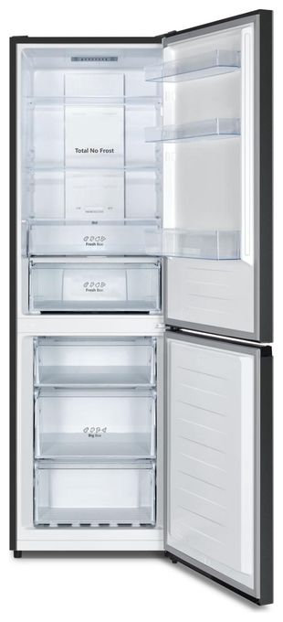 147 l / 97 l Kühl-Gefrierkombi freistehend NoFrost 108 kWh Jahr  RB3N300NEFA (Schwarz, Edelstahl) 
