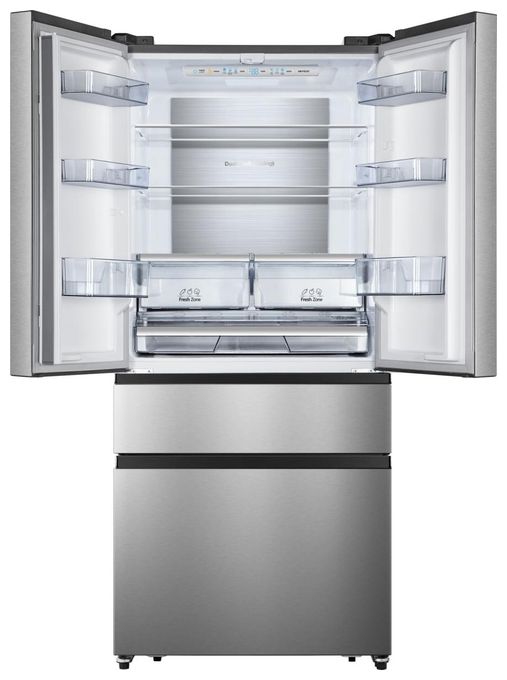 Side-by-Side Kühl-/ Gefrierkombination French Door 302 l / 128 l 310 kWh NoFrost 1817 mm x 794 mm  RF540N4SBI2 (Grau, Edelstahl) 