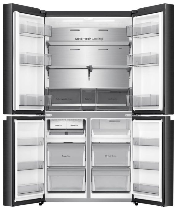 Side-by-Side Kühl-/ Gefrierkombination 390 l / 121 l 276 kWh NoFrost 1790 mm x 910 mm  RQ5P640SYKD (Schwarz) 