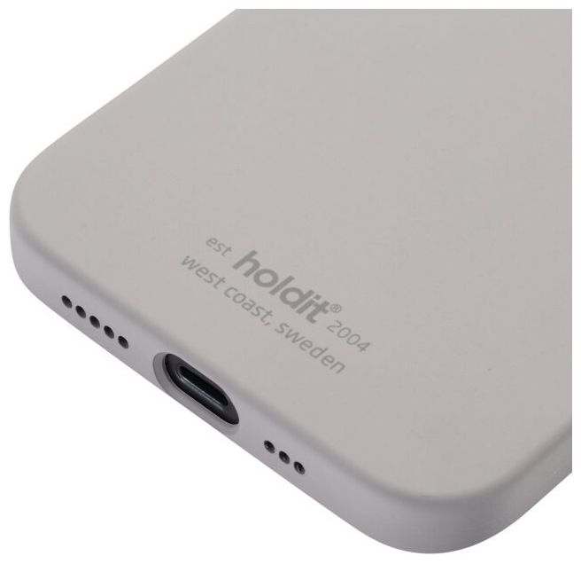 Cover für Apple iPhone 12 Pro  Silicone Case (Graubraun) 