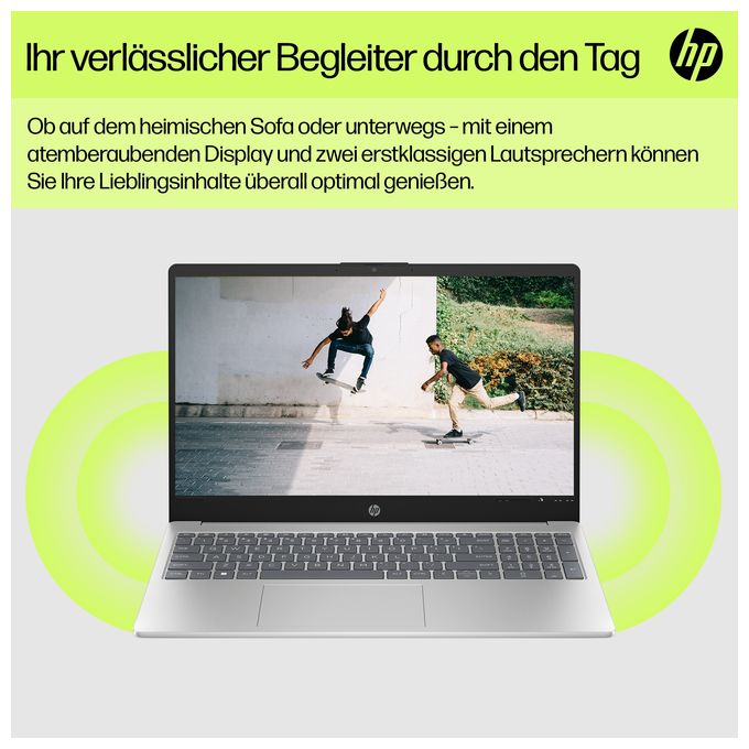 Full HD Notebook 39,6 cm (15.6 Zoll) 1920 x 1080 Pixel 4 GB Ram 128 GB UFS Windows 11 Home in S mode Intel® N max. 3,4 GHz  15-fd0511ng (Silber) 