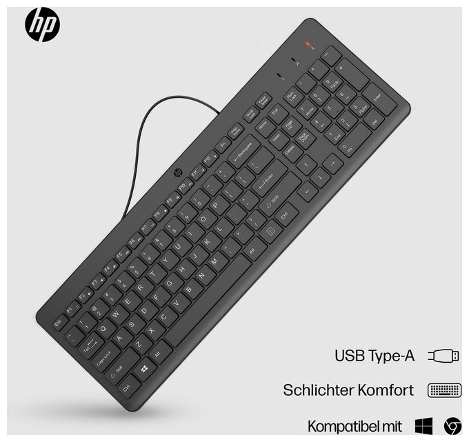 Universal Tastatur USB  150 (Schwarz) 