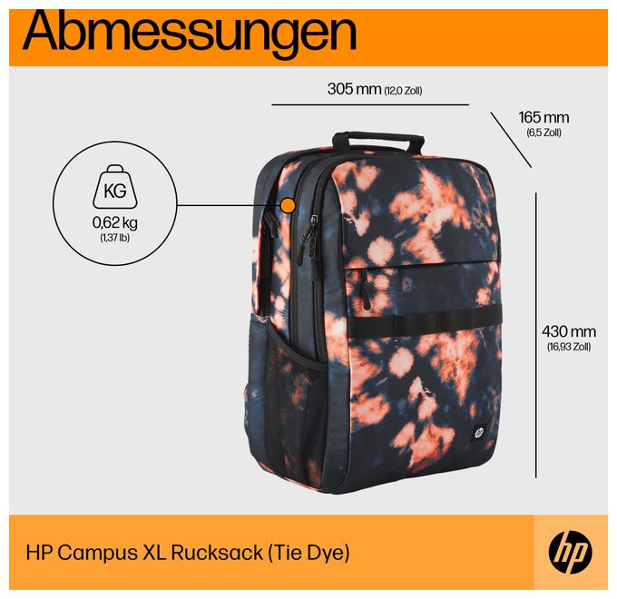 Campus XL Rucksack (Tie Dye) 