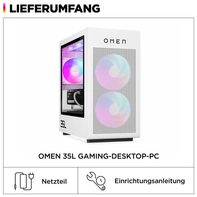 PC Intel Core Ultra 7 32 GB Ram 1 TB SSD Windows 11 Home NVIDIA GeForce RTX 5070 Omen 35L Gaming Desktop GT16-0676ng 