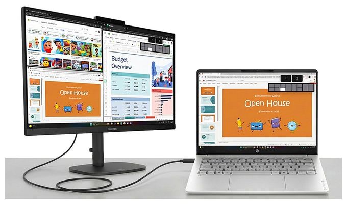 2K Ultra HD Notebook 40,6 cm (16 Zoll) 1920 x 1200 Pixel 512 GB SSD Windows 11 Home Intel Core 5 max. 5 GHz  OmniBook 3 16-bu0650ng (Grau, Silber) 