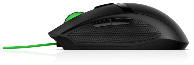 5000 DPI Gaming Maus Optisch  Pavilion Gaming 300 (Schwarz, Grün) 
