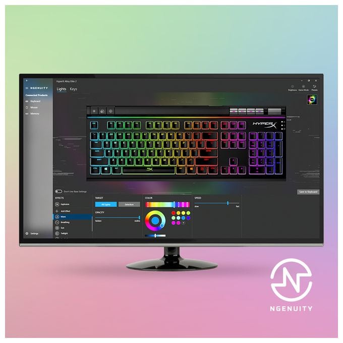 RGB-LED Gaming Tastatur USB  Alloy Elite 2 (Schwarz) 