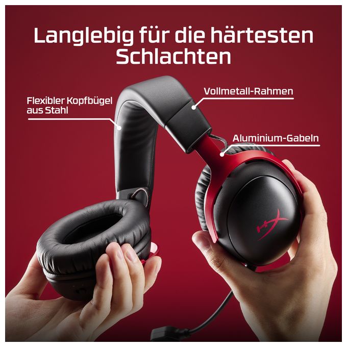 Over Ear Bluetooth Kopfhörer kabellos 120 h Laufzeit  Cloud III (Schwarz) 