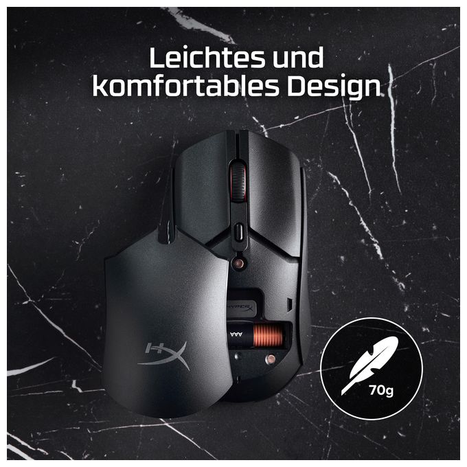 3600 DPI Gaming Maus  Pulsefire Haste 2 Core Wireless (Schwarz) 