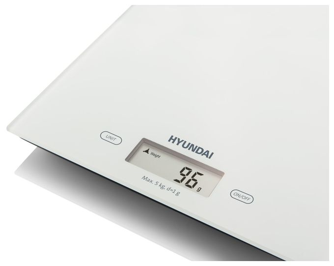 Elektronische Küchenwaage bis 5 kg Genauigkeit 1 g  KVE893 (Weiß) 