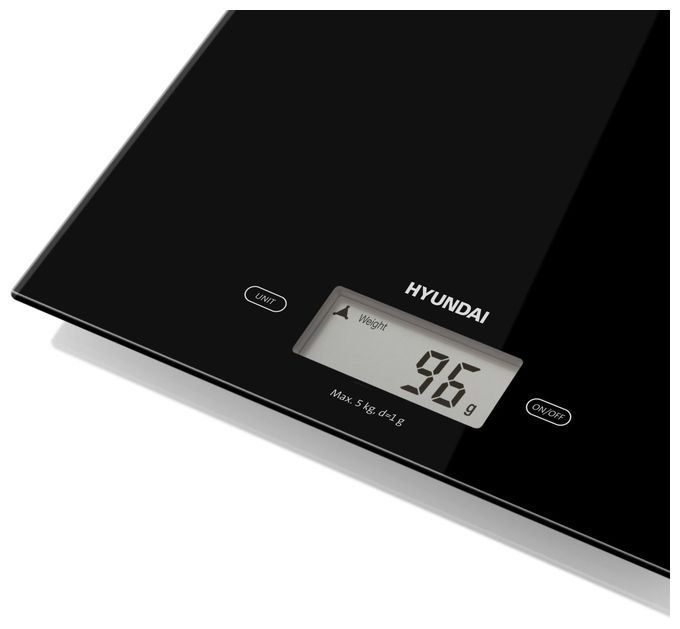 Elektronische Küchenwaage bis 5 kg Genauigkeit 1 g  KVE893 (Schwarz) 