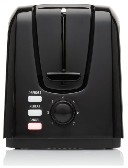 Toaster 750 W 2 Scheibe(n) 7 Stufen  TO304 (Schwarz, Edelstahl) 