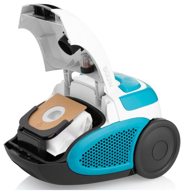 Bodenstaubsauger mit Staubbeutel 800 W  UVC068 (Weiß, Blau) 