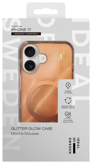 Clear Case MagSafe Cover für Apple iPhone 17 (Mocha Mousse) 