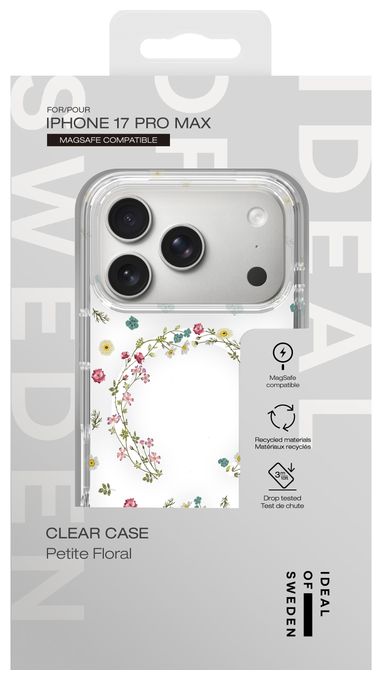 Clear Case MagSafe für Apple iPhone 17 Pro Max (Petite Floral) 